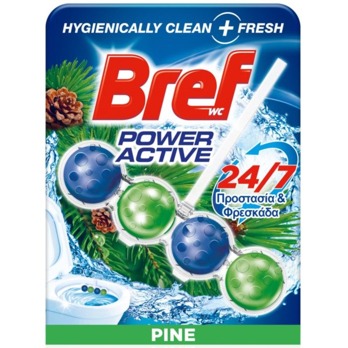 Bref WC Power Active Pine Forest Μπλοκ Τουαλέτας 50g