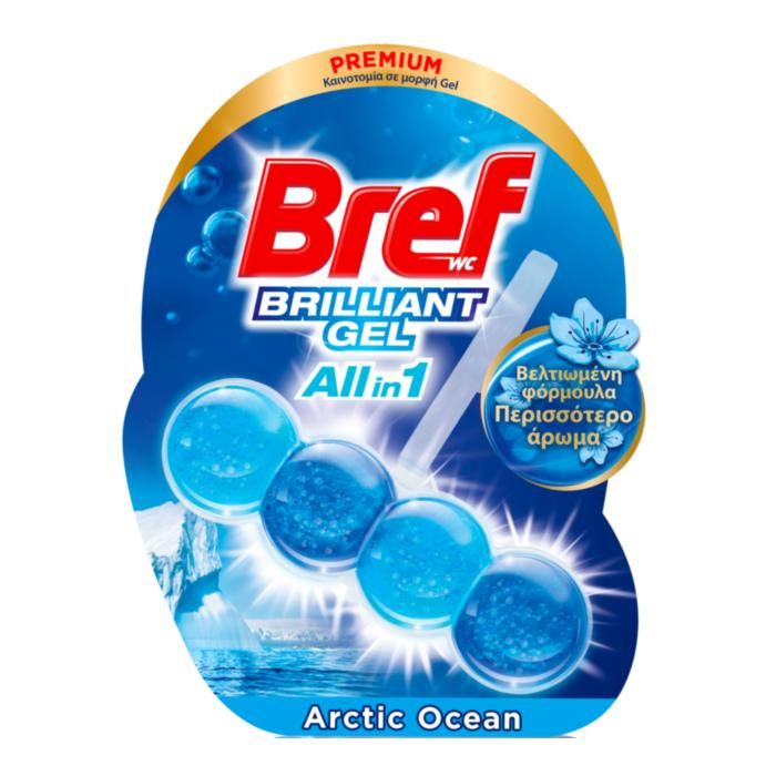 Μπλοκ Τουαλέτας Brilliant Gel Arctic Ocean Bref (42g)