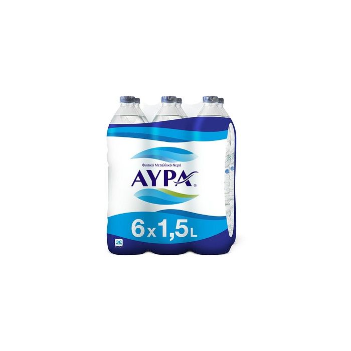 ΑΥΡΑ Φυσικό Μεταλλικό Νερό 6 x 1.5L