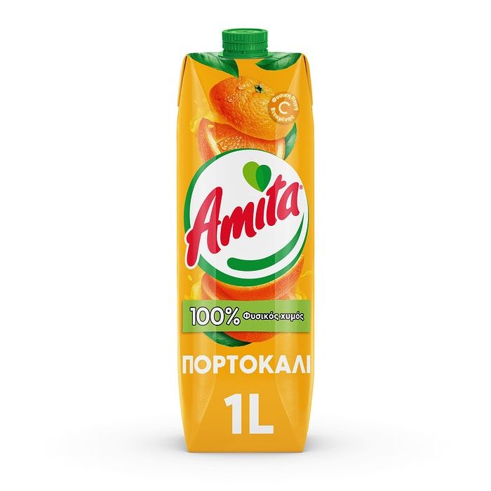 AMITA Χυμός Φυσικός Πορτοκάλι 1L