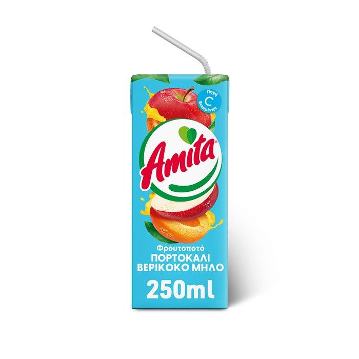 AMITA Πορτοκάλι-Μήλο-Βερίκοκο 250ml