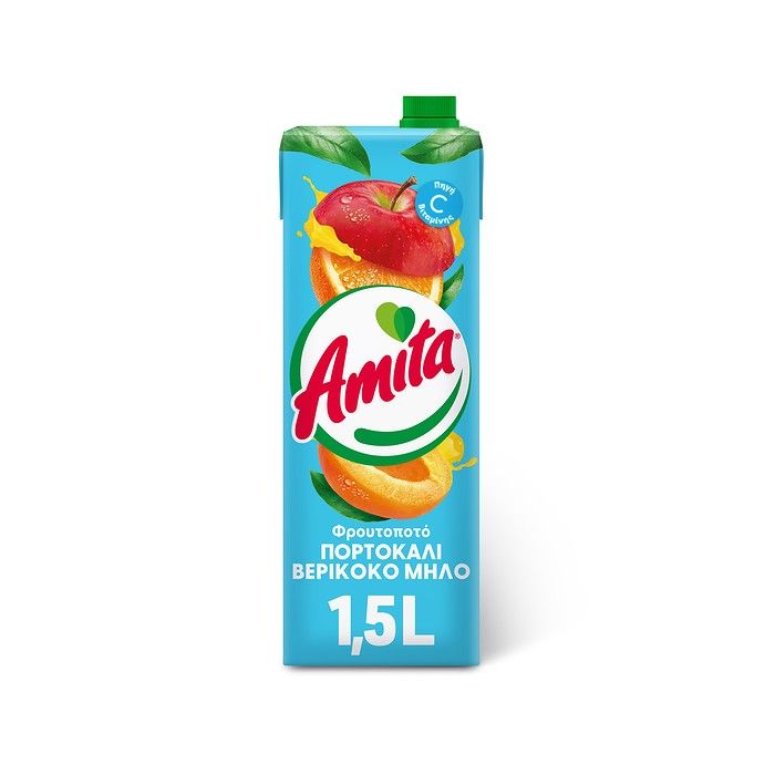 AMITA Πορτοκάλι-Μήλο-Βερίκοκο 1.5L