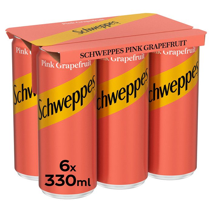 SCHWEPPES PINK GRAPEFRUIT 6 x 330ml