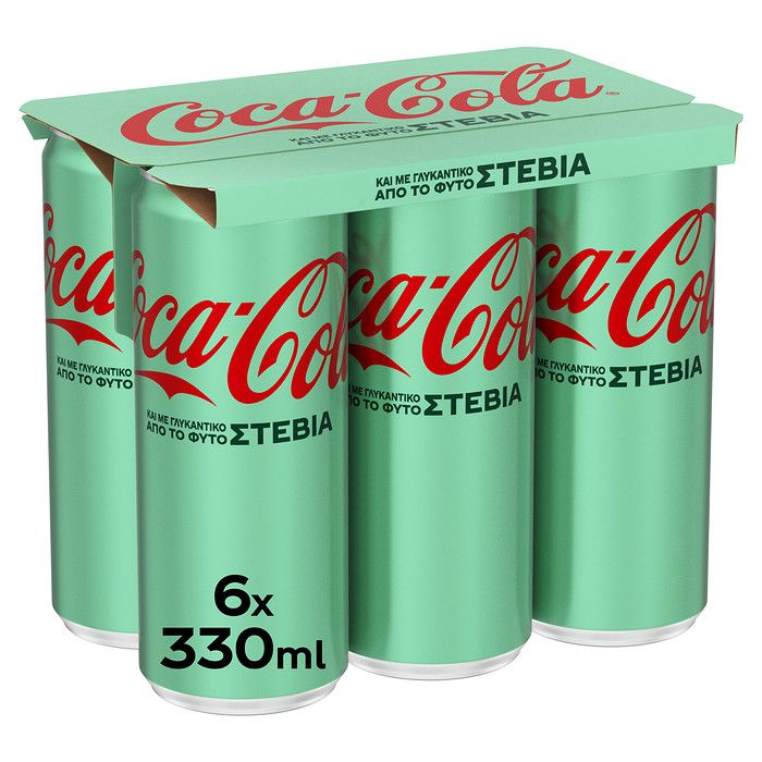 COCA-COLA με Στέβια 6 x 330ml
