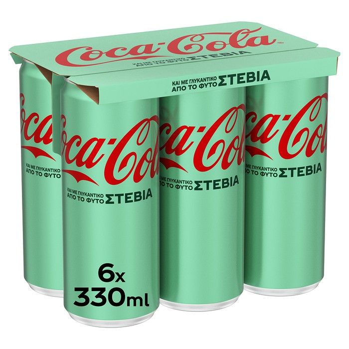 COCA-COLA με Στέβια 6 x 330ml