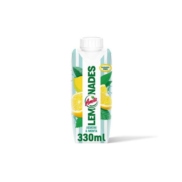 Amita Lemonades Λεμόνι & Μέντα 330ml