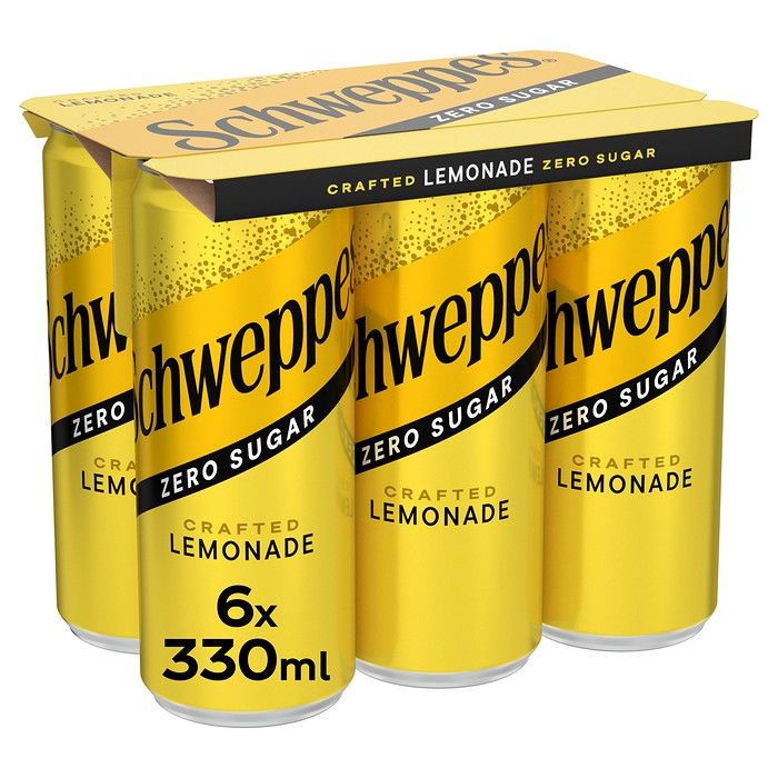 Schweppes Αναψυκτικό Λεμονάδα 6 x 330ml