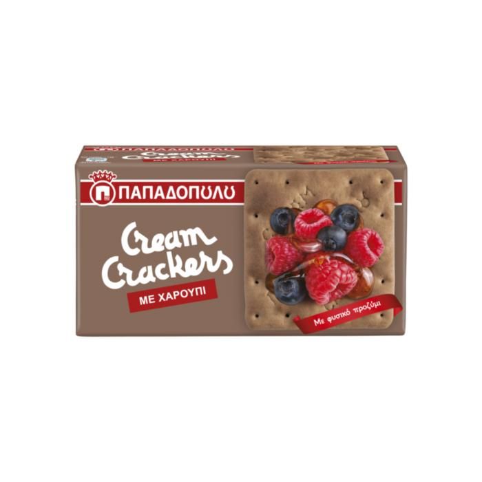 Cream Crackers με Χαρούπι 190g