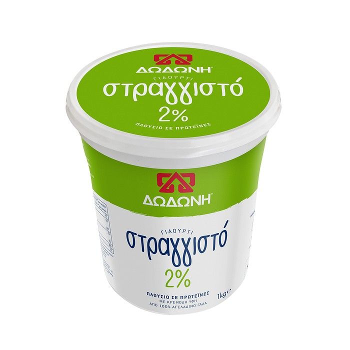 ΔΩΔΩΝΗ ΓΙΑΟΥΡΤΙ ΣΤΡΑΓΓΙΣΤΟ 2% 1Kg