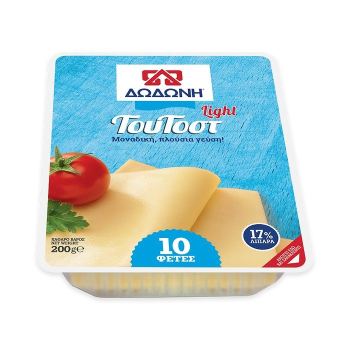ΔΩΔΩΝΗ ΤουΤοστ light ΣΕ ΦΕΤΕΣ 200g