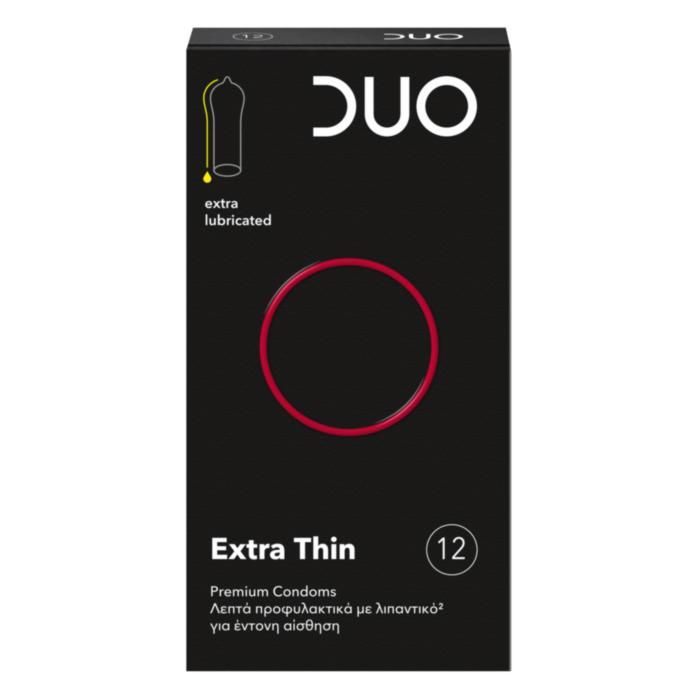 DUO Extra Thin Extra Lubricated 12 τεμάχια