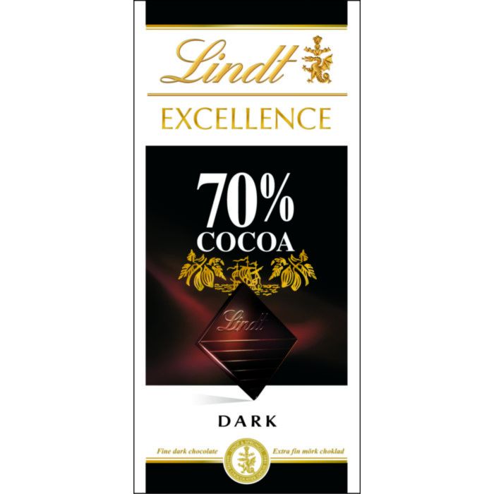Lindt Excellence Υγεία 70% Κακάο 100gr