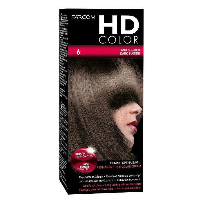 HD  ΣΕΤ ΒΑΦΗΣ Νο6 ΞΑΝΘΟ ΣΚΟΥΡΟ 60 ML