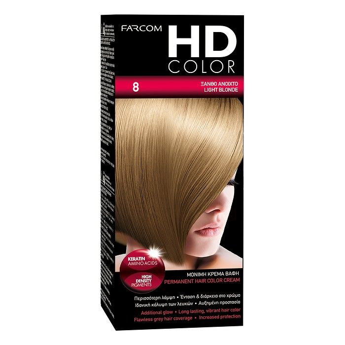 HD  ΣΕΤ ΒΑΦΗΣ Νο8 ΞΑΝΘΟ ΑΝΟΙΚΤΟ  60 ML