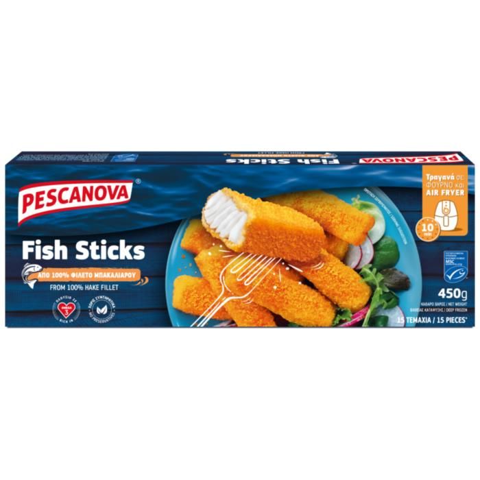 Pescanova Fish Sticks Μπακαλιάρου MSC 450g