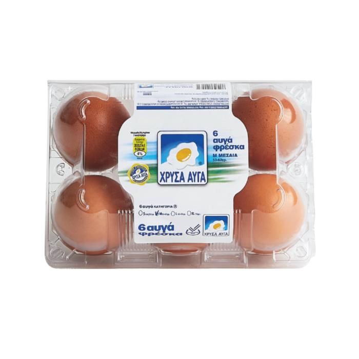 ΧΡΥΣΑ ΑΥΓΑ ΦΡΕΣΚΑ 6ΑΔΑ MEDIUM (ΠΡΟΕΛ.ΕΛΛΑΣ)