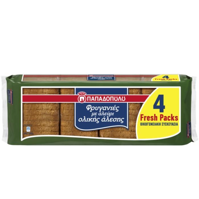 Φρυγανιές Ολικής Άλεσης (4x80g)