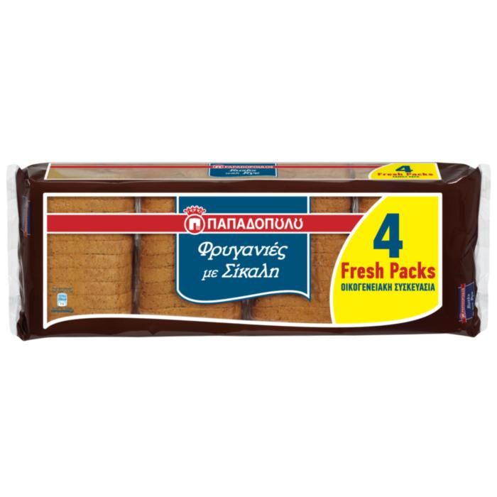 Φρυγανιές Με Σίκαλη  (4x80g)x12