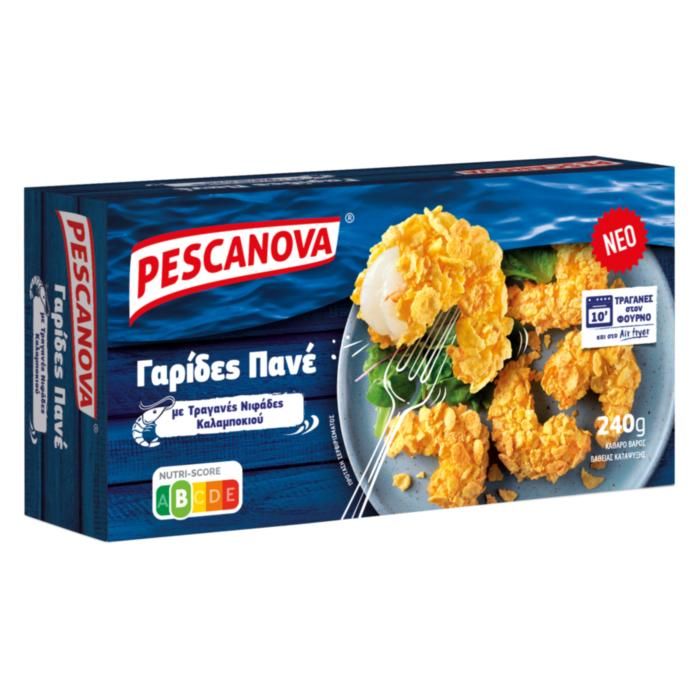 PESCANOVA ΓΑΡΙΔΕΣ ΠΑΝΕ 240g