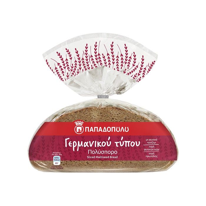 Ψωμί Γερμανικού Τύπου Πολύσπορο 500g