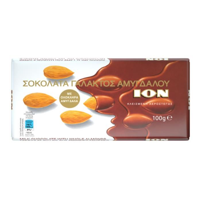 ΙΟΝ Γάλακτος με Ολόκληρα Αμύγδαλα 100g