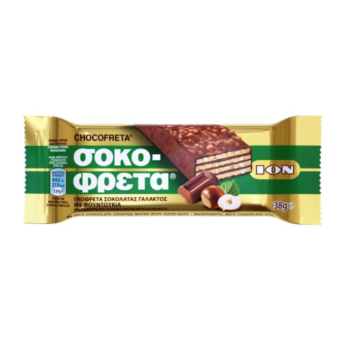ΙΟΝ Σοκοφρέτα Φουντουκιού 38g