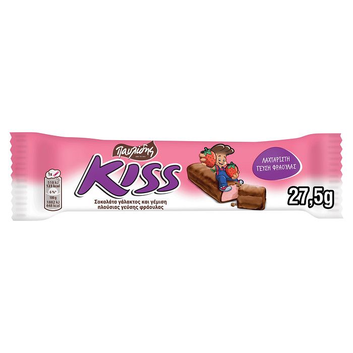 Kiss Σοκολάτα Γάλακτος Κρέμα Φράουλα 27.5G