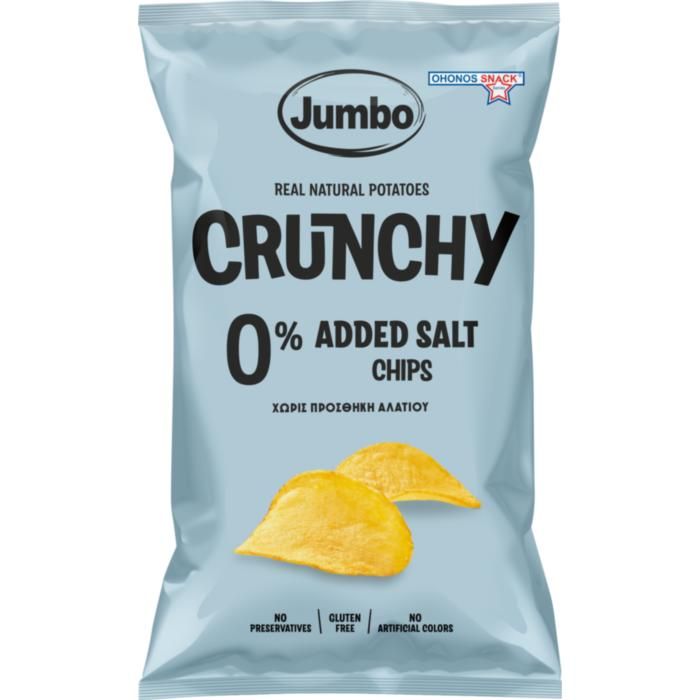JUMBO CRUNCHY CHIPS ΧΩΡΙΣ ΑΛΑΤΙ 140ΓΡ.