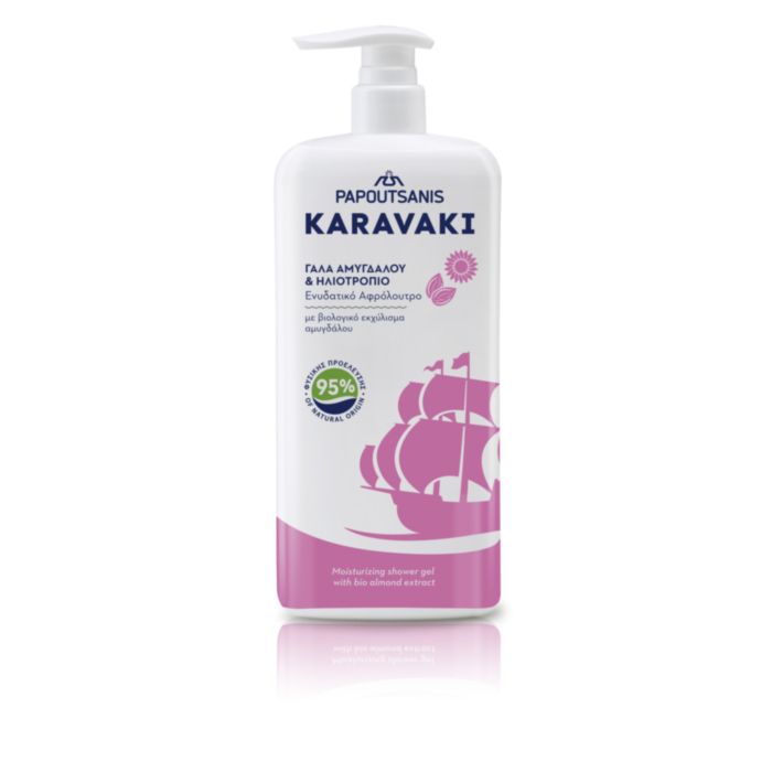 KARAVAKI Αφρόλουτρο Γάλα Αμυγδάλου & Ηλιοτρόπιο 750ml