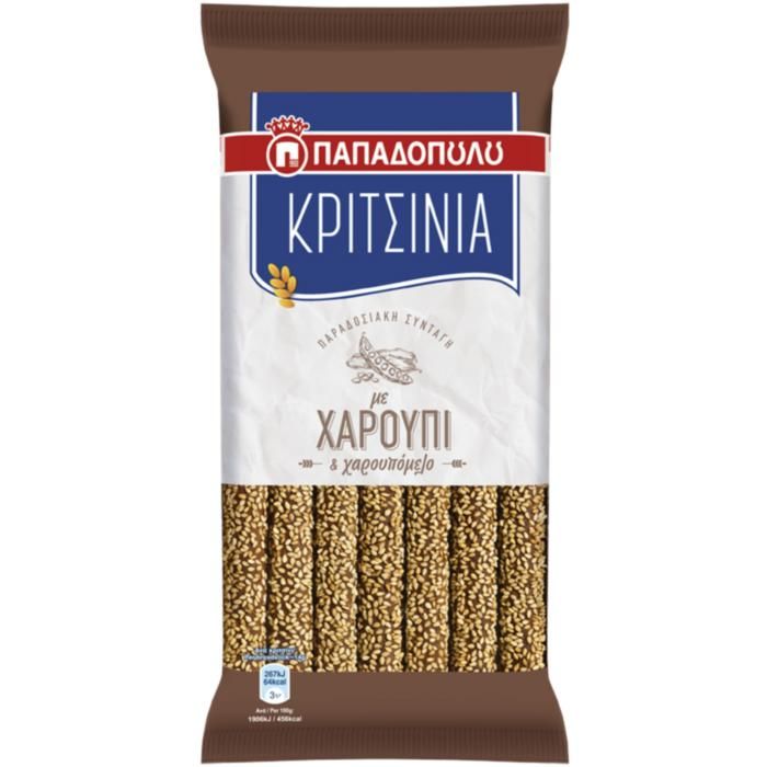Κριτσίνια με Χαρούπι 180g