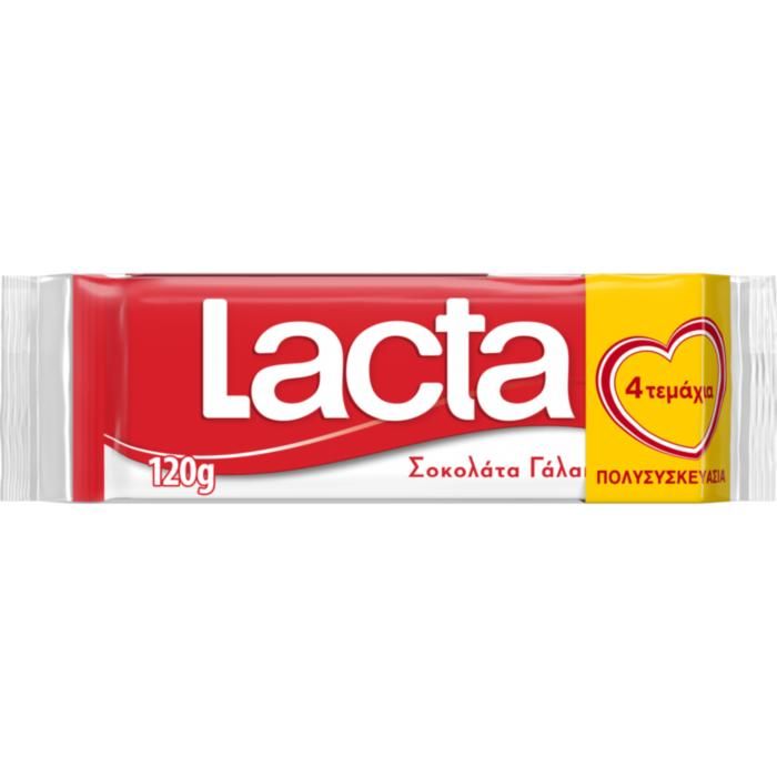 Lacta Σοκολάτα Γάλακτος 4X30G
