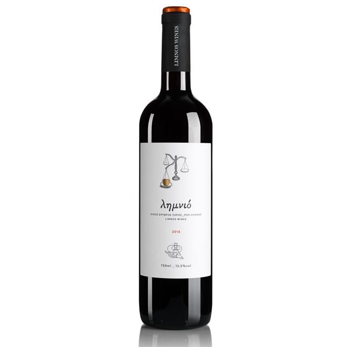 ΛΗΜΝΙΟ Οίνος Ερυθρός Ξηρός Π.Ο.Π. 750ml