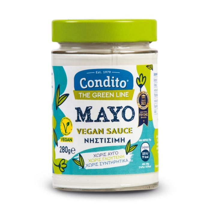 MAYO VEGAN SAUCE CONDITO THE GREEN LINE Χ.ΓΛ. 280g