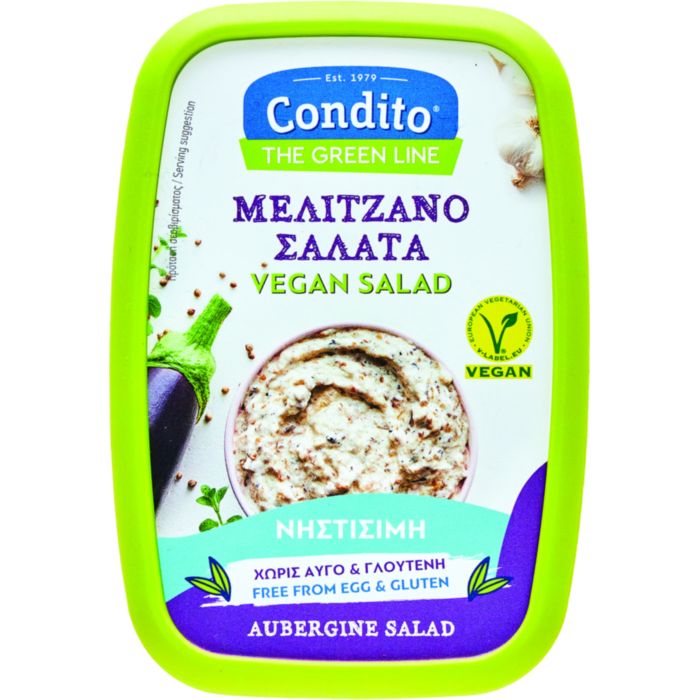 VEGAN ΜΕΛΙΤΖΑΝΟΣΑΛΑΤΑ CONDITO THE GREEN LINE 250g