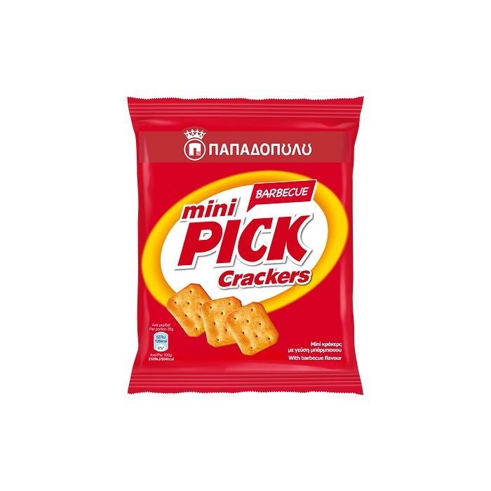 Mini Pick Crackers Barbecue 70gr