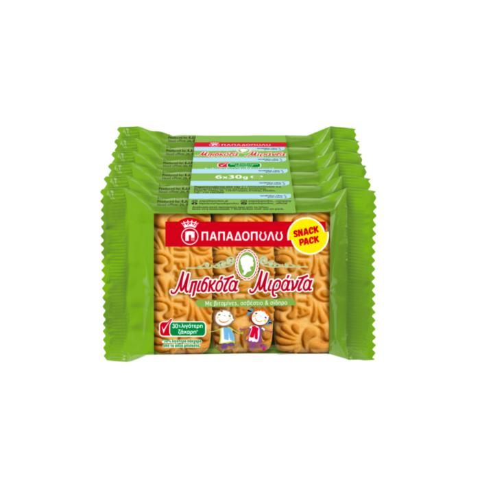 Μιράντα fresh packs 30% Λιγότερη Ζάχαρη 6x30g
