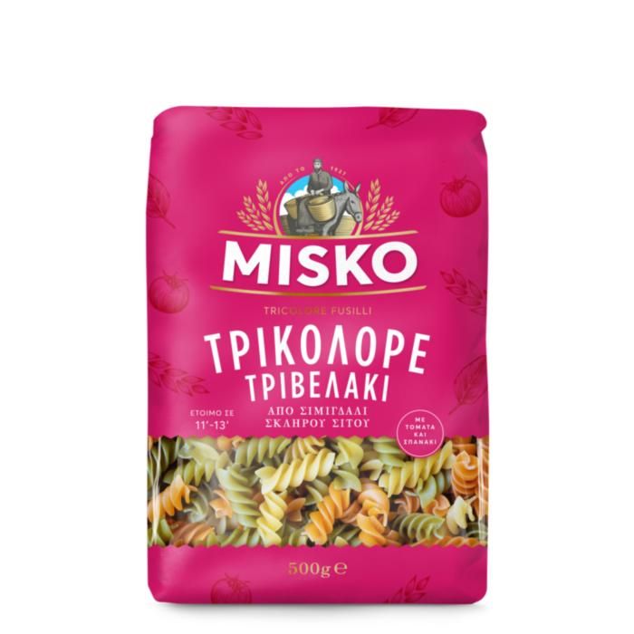 MISKO ΜΑΚΑΡΟΝΙ ΤΡΙΚΟΛΟΡΕ ΤΡΙΒΕΛΑΚΙ 500GR