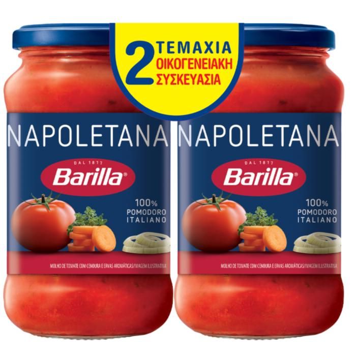 BARILLA ΣΑΛΤΣΑ NAPOLETANA ΟΙΚΟΓΕΝΕΙΑΚΗ ΣΥΣΚΕΥΑΣΙΑ 2Χ400GR