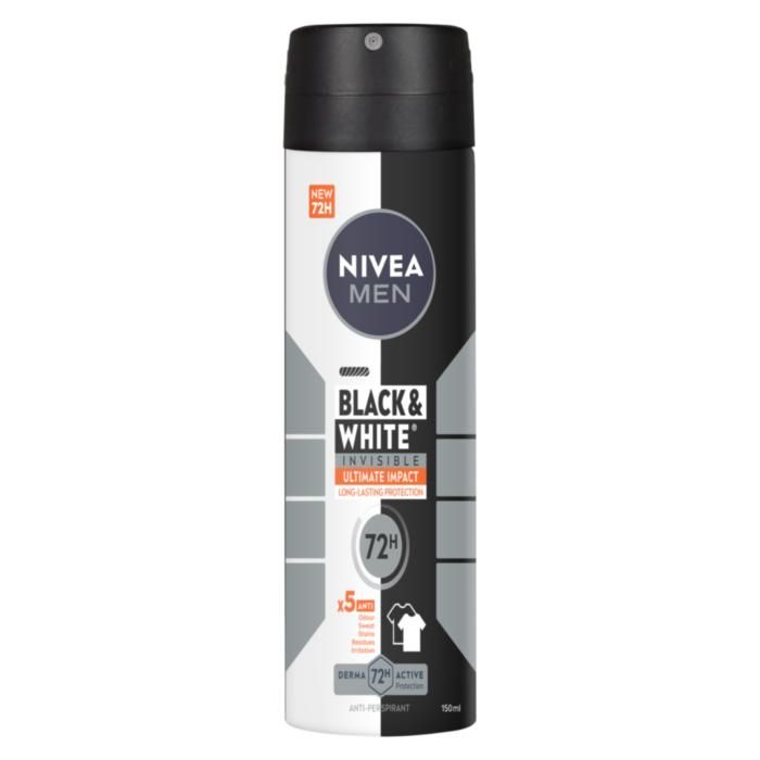 NIVEA MEN Deo Black & White Ultimate Impact Spray Αντρικό 150ml
