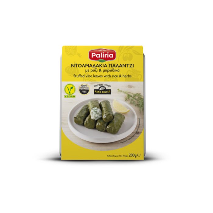 ΝΤΟΛΜAΔΑΚΙΑ ΓΙΑΛΑΝΤΖΙ ΜΕ ΡΥΖΙ & ΜΥΡΩΔΙΚΑ 200g PALIRIA