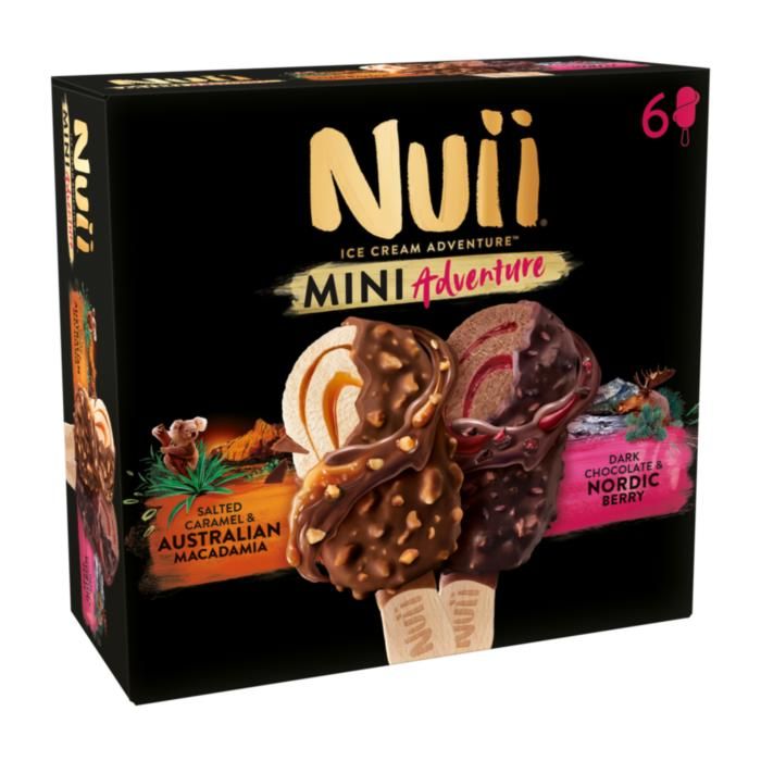 NUII Mini Salted Caramel & Nordic Berry (6x55ml)