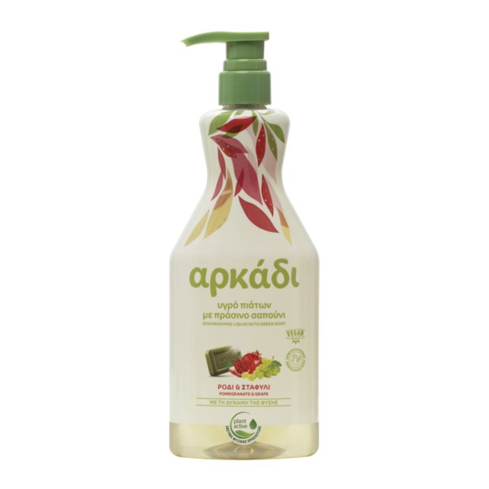 ΑΡΚΑΔΙ Υγρό Πιάτων Ρόδι & Σταφύλι Αντλία 550ml