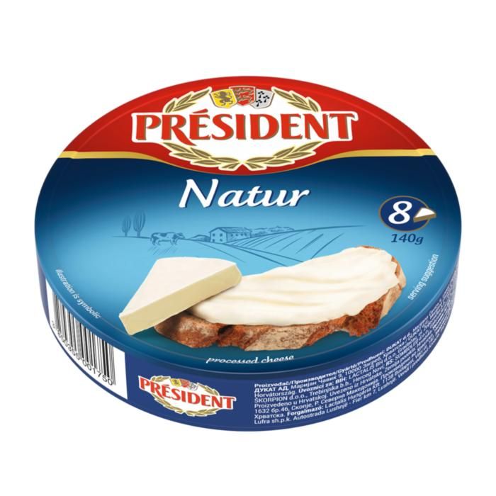 PRESIDENT τρίγωνα τυράκια Natur 8τμχ 140gr