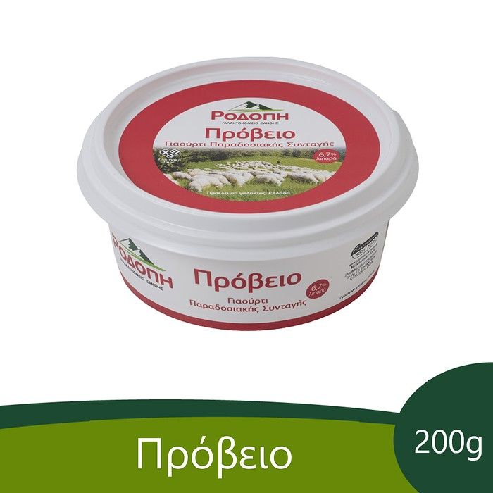 ΡΟΔΟΠΗ ΓΙΑΟΥΡΤΙ ΠΡΟΒΕΙΟ ΠΑΡΑΔΟΣΙΑΚΟ 6,7% 200 g