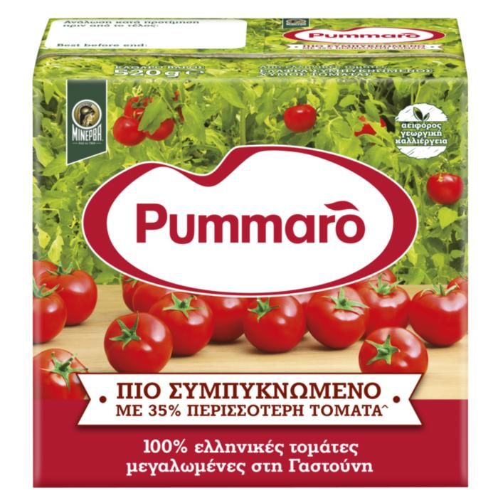 PUMMARO Πιο Συμπυκνωμένος Χυμός Τομάτας 520g