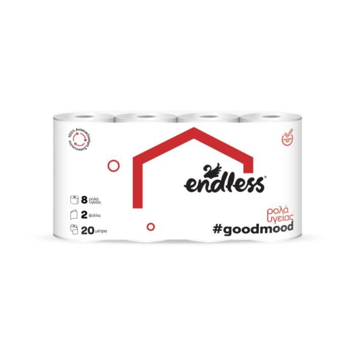 Endless GoodMood Χαρτί Υγείας 62gr 2φυλλο 8 ρολά