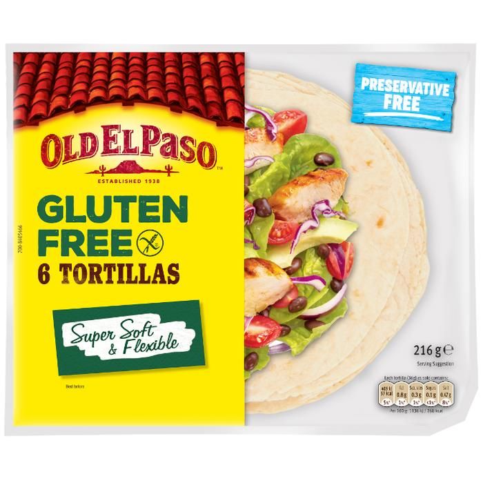 OLD EL PASO GLUTEN FREE TORTILLAS 216ΓΡ.
