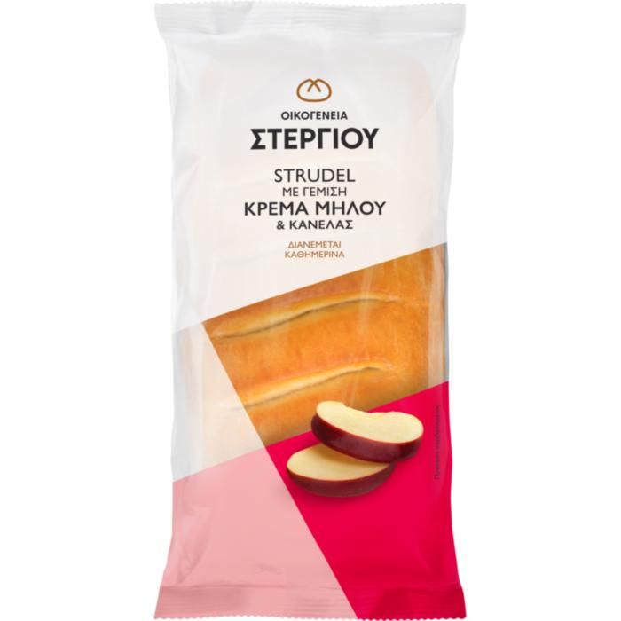 OIKOΓΕΝΕΙΑ ΣΤΕΡΓΙΟΥ STRUDEL ΜΗΛΟ & ΚΑΝΕΛΑ 125ΓΡ.