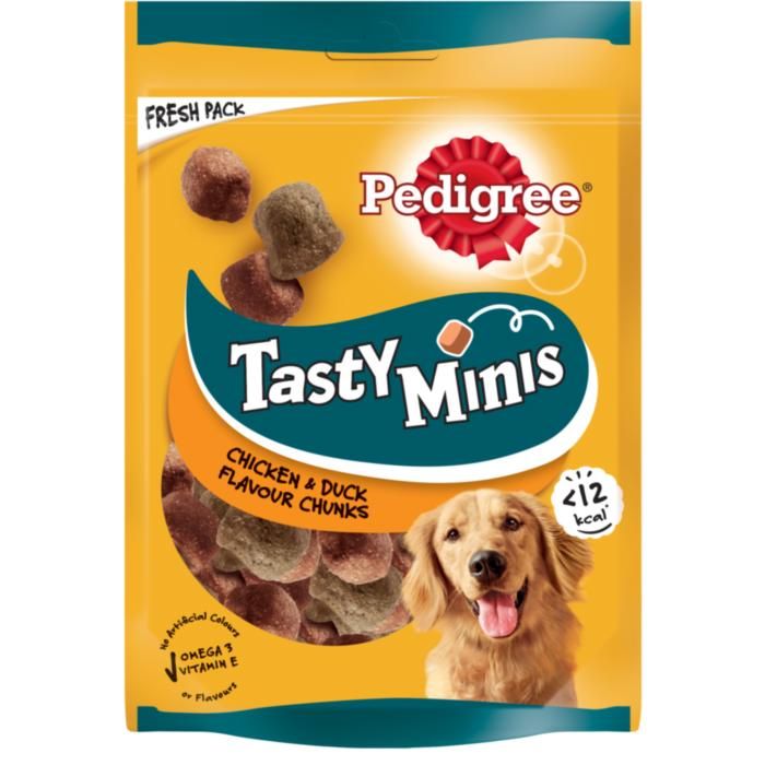 Pedigree® Tasty Minis Adult Λιχουδιές Σκύλου με Κοτόπουλο και Πάπια 130g