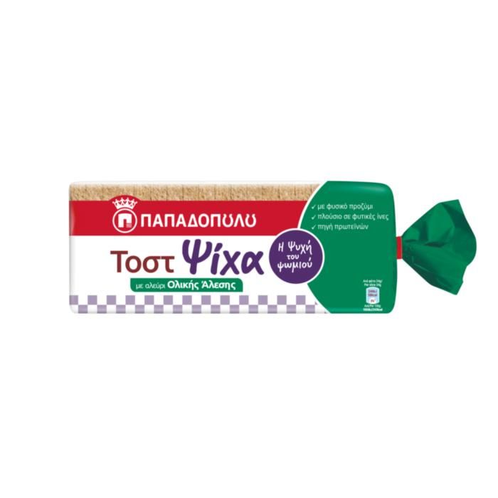 Τοστ Ψίχα Ολικής Άλεσης 450g